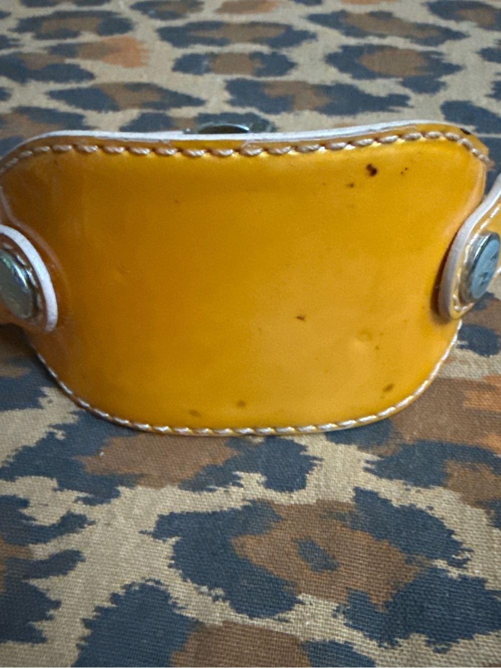 My Michelle ORANGE Patent Leather DECO  Cuff Watch Strap